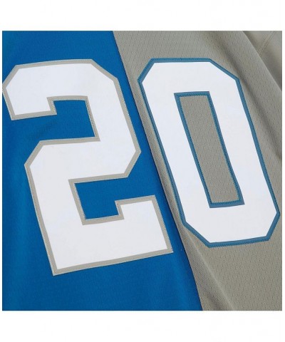 Men's Barry Sanders Blue, Silver Detroit Lions Big and Tall Split Legacy Retired Player Replica Jersey $64.00 Jersey