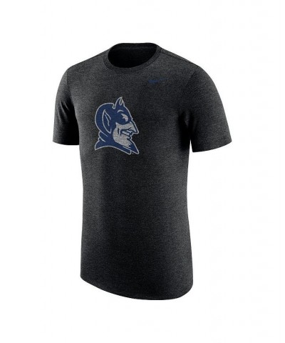 Men's Heathered Black Duke Blue Devils Vintage-Like Logo Tri-Blend T-shirt $23.59 T-Shirts