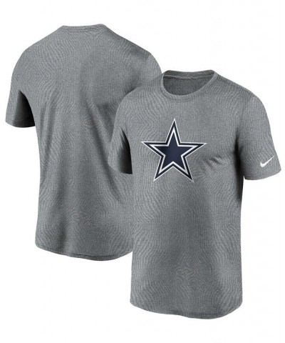 Men's Big and Tall Heathered Charcoal Dallas Cowboys Logo Essential Legend Performance T-shirt $23.00 T-Shirts