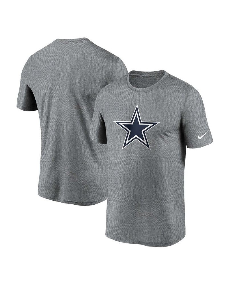 Men's Big and Tall Heathered Charcoal Dallas Cowboys Logo Essential Legend Performance T-shirt $23.00 T-Shirts