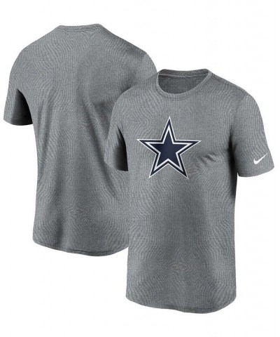 Men's Big and Tall Heathered Charcoal Dallas Cowboys Logo Essential Legend Performance T-shirt $23.00 T-Shirts