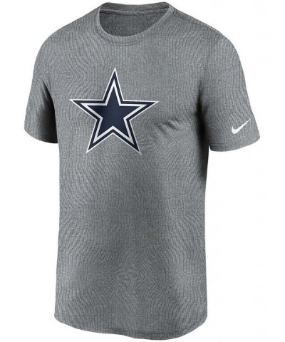 Men's Big and Tall Heathered Charcoal Dallas Cowboys Logo Essential Legend Performance T-shirt $23.00 T-Shirts