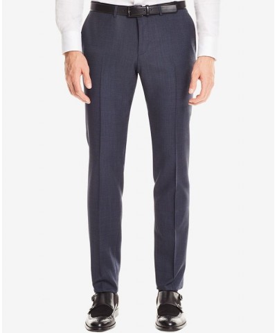 BOSS Men's Extra-Slim-Fit Wool Dress Pants Blue $58.24 Pants