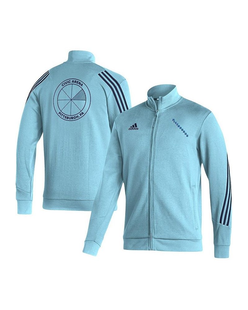 Men's Light Blue Pittsburgh Penguins Team Classics Full-Zip Track Jacket $41.40 Jackets