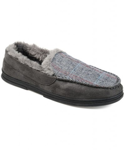 Men's Winston Moccasin Slippers Gray $19.40 Shoes