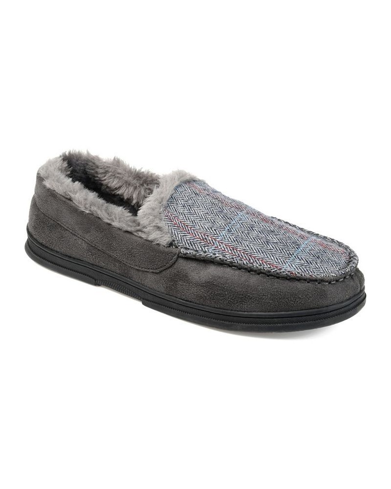 Men's Winston Moccasin Slippers Gray $19.40 Shoes