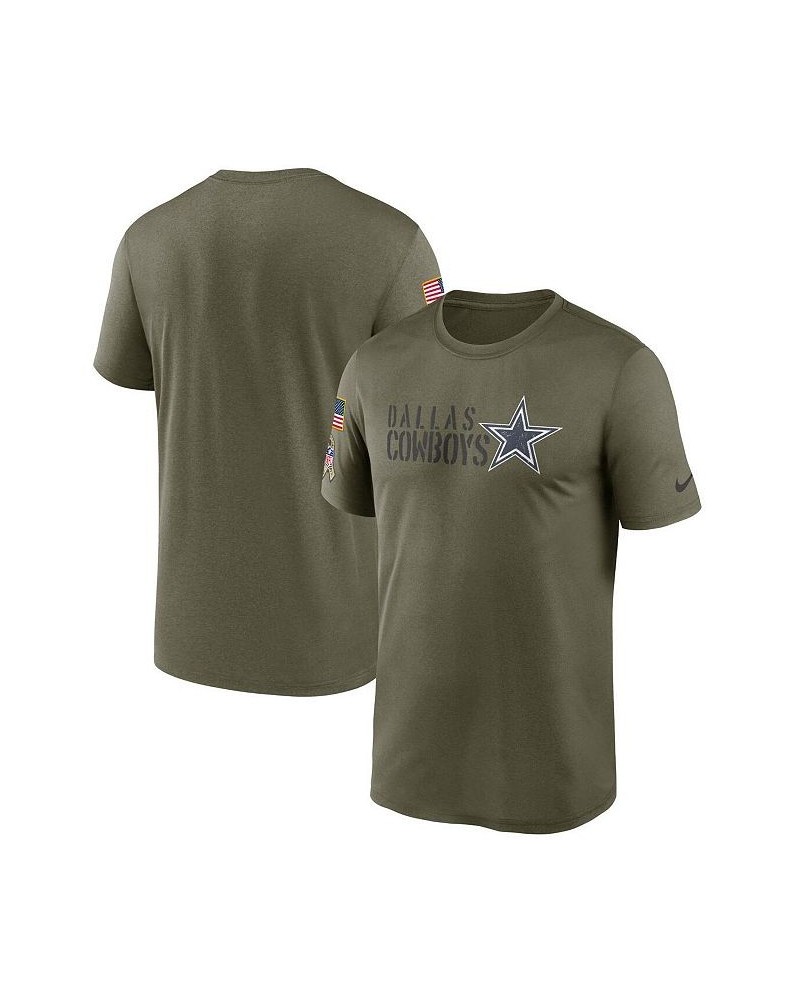 Men's Olive Dallas Cowboys 2022 Salute to Service Legend Team T-shirt $32.99 T-Shirts