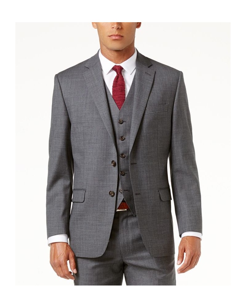 Solid Ultraflex Classic-Fit Wool Jacket Gray $179.40 Blazers