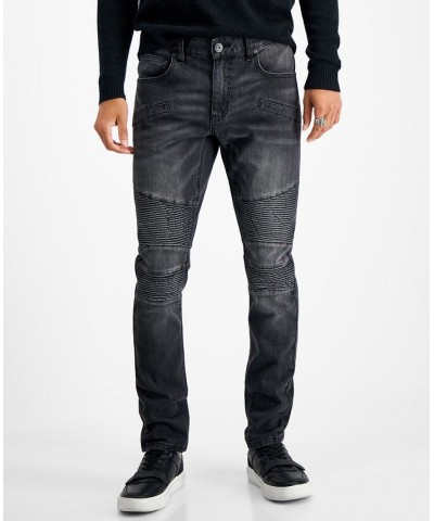 Men's Herbie Skinny-Fit Moto Jeans Multi $23.38 Jeans