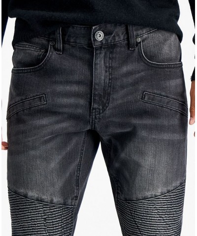 Men's Herbie Skinny-Fit Moto Jeans Multi $23.38 Jeans