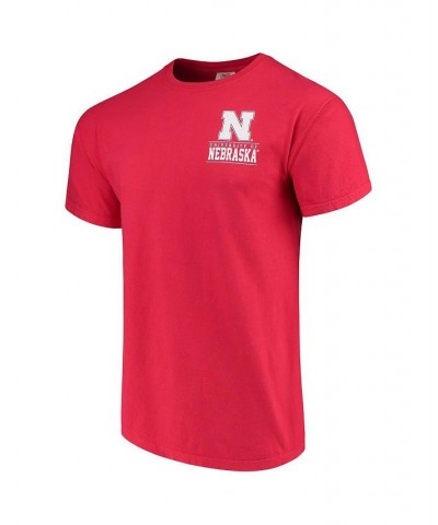 Men's Scarlet Nebraska Huskers Comfort Colors Campus Icon T-shirt $19.32 T-Shirts