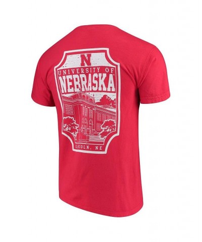 Men's Scarlet Nebraska Huskers Comfort Colors Campus Icon T-shirt $19.32 T-Shirts