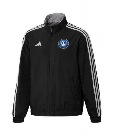 Men's Black and Gray CF Montreal 2023 On-Field Anthem Full-Zip Reversible Team Jacket $55.20 Jackets