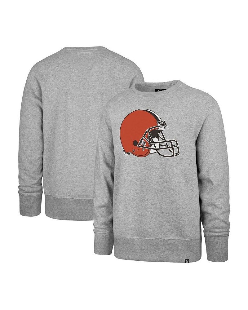 Men's '47 Heather Gray Cleveland Browns Imprint Headline Pullover Sweatshirt $28.60 Sweatshirt