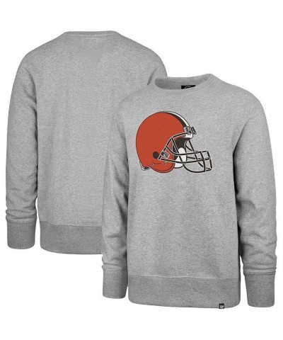 Men's '47 Heather Gray Cleveland Browns Imprint Headline Pullover Sweatshirt $28.60 Sweatshirt