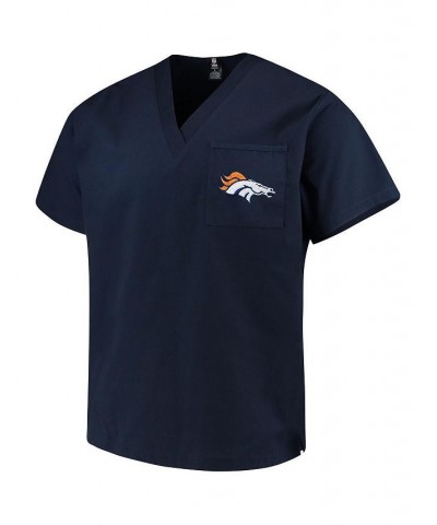 Men's Navy Denver Broncos Scrub Top $20.70 Tops