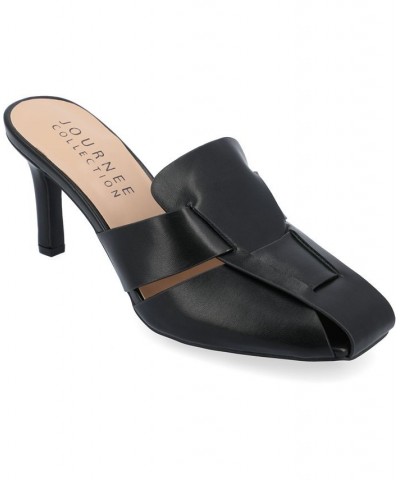 Women's Tristin Slip-on Heels Black $47.50 Shoes