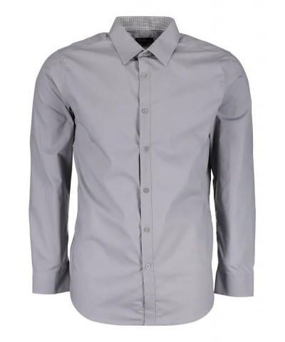 Mens Long Sleeve Solid Slim Fit Dress Shirts PD04 $15.20 Shirts