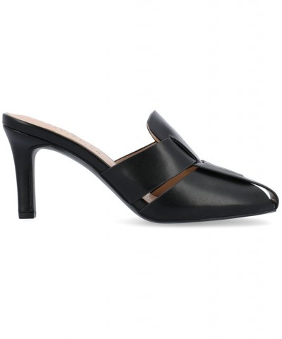 Women's Tristin Slip-on Heels Black $47.50 Shoes