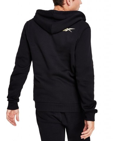 Men's Identity Fleece Logo Full-Zip Hoodie Black $24.84 Sweatshirt