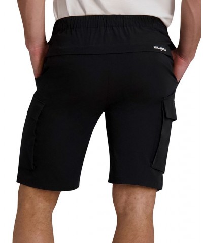 Men's Slim-Fit Solid Cargo Shorts Black $40.80 Shorts