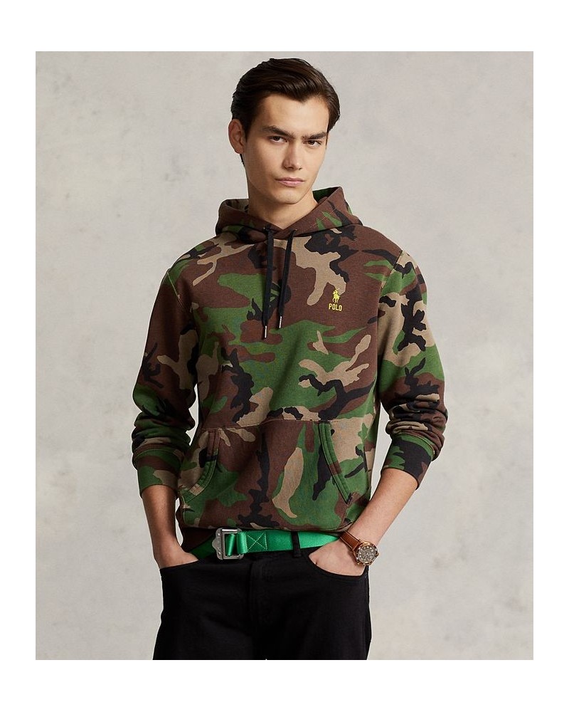 Men's Camo Fleece Hoodie Green $34.92 Sweatshirt