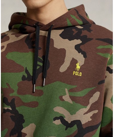 Men's Camo Fleece Hoodie Green $34.92 Sweatshirt