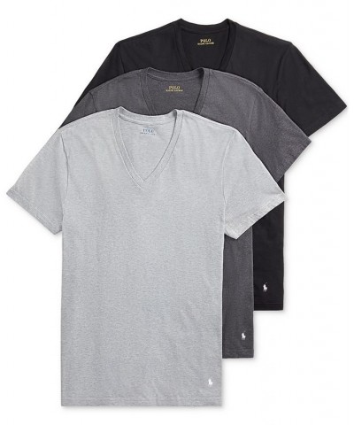 Men's 3-Pk. Slim-Fit Stretch V-Neck Undershirts Multi $30.25 Undershirt