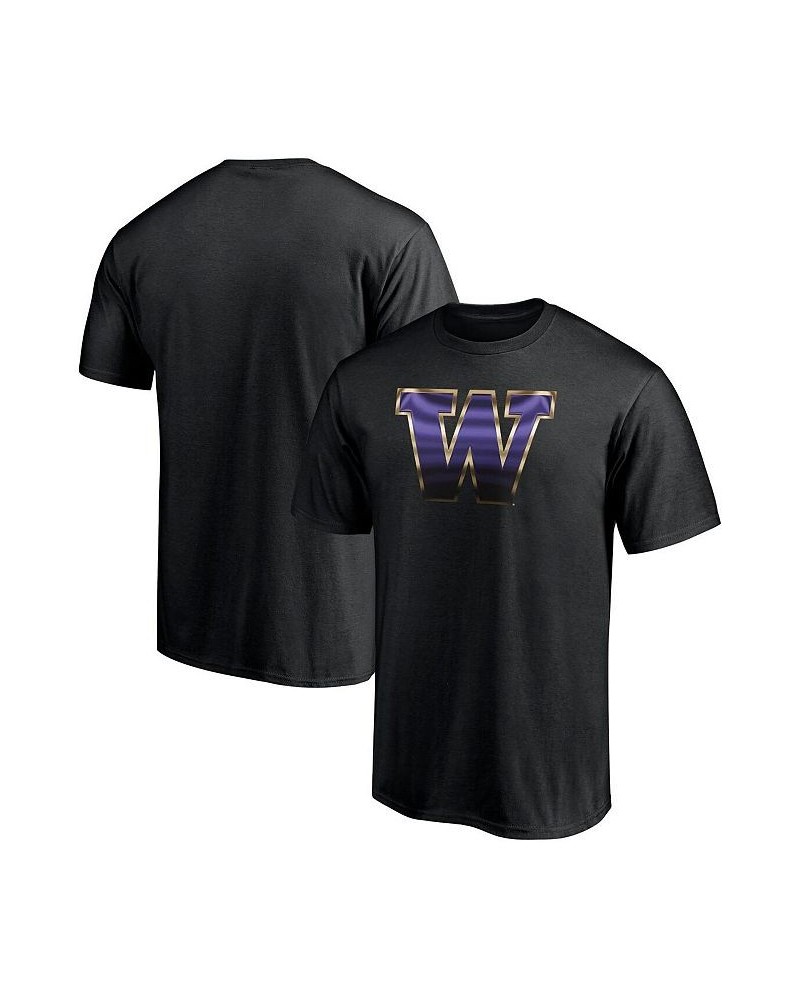 Men's Branded Black Washington Huskies Team Midnight Mascot T-shirt $14.72 T-Shirts