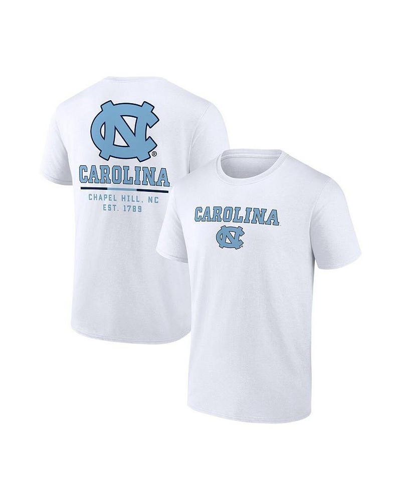 Men's Branded White North Carolina Tar Heels Game Day 2-Hit T-shirt $21.59 T-Shirts