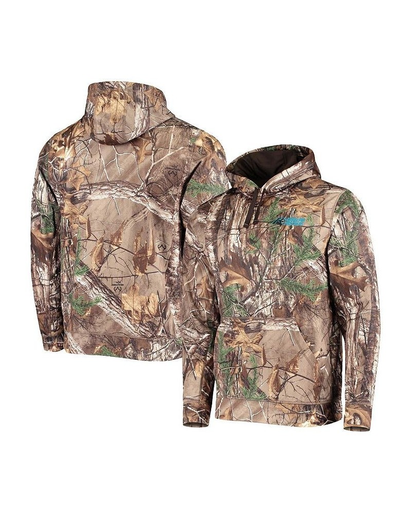 Men's Realtree Camo Carolina Panthers Circle Champion Tech Fleece Pullover Hoodie $39.74 Sweatshirt