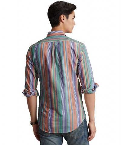 Men's Classic-Fit Striped Oxford Shirt Multi $49.95 Shirts