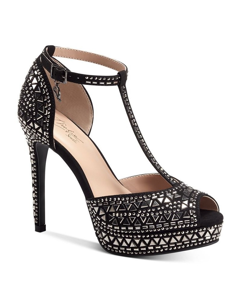 Women's Chace Embellished Platform Pumps PD01 $38.33 Shoes