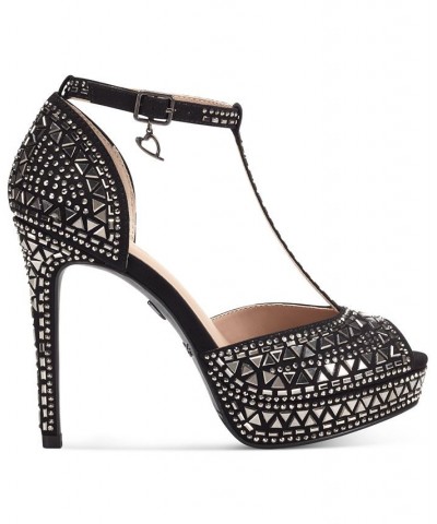 Women's Chace Embellished Platform Pumps PD01 $38.33 Shoes