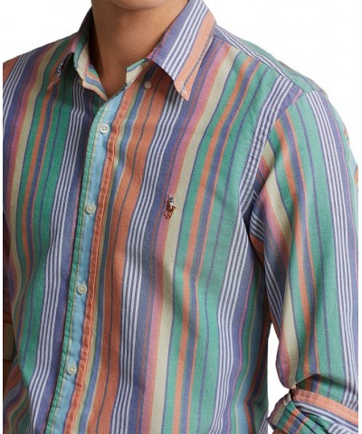 Men's Classic-Fit Striped Oxford Shirt Multi $49.95 Shirts