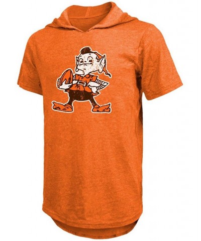 Men's Baker Mayfield Orange Cleveland Browns Player Name and Number Tri-Blend Hoodie T-shirt $25.50 T-Shirts