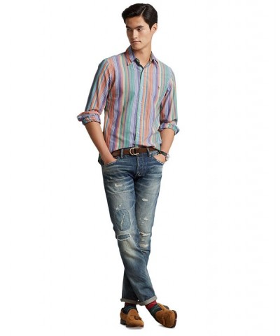 Men's Classic-Fit Striped Oxford Shirt Multi $49.95 Shirts