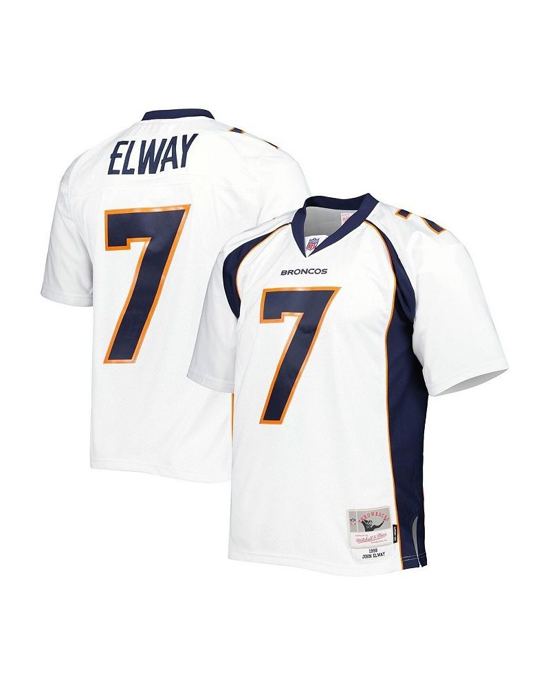 Men's John Elway White Denver Broncos 1998 Legacy Replica Jersey $51.00 Jersey