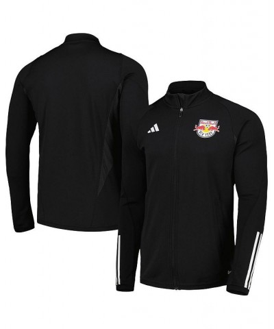 Men's Black New York Red Bulls 2023 On-Field AEROREADY Full-Zip Training Top $45.89 Jackets