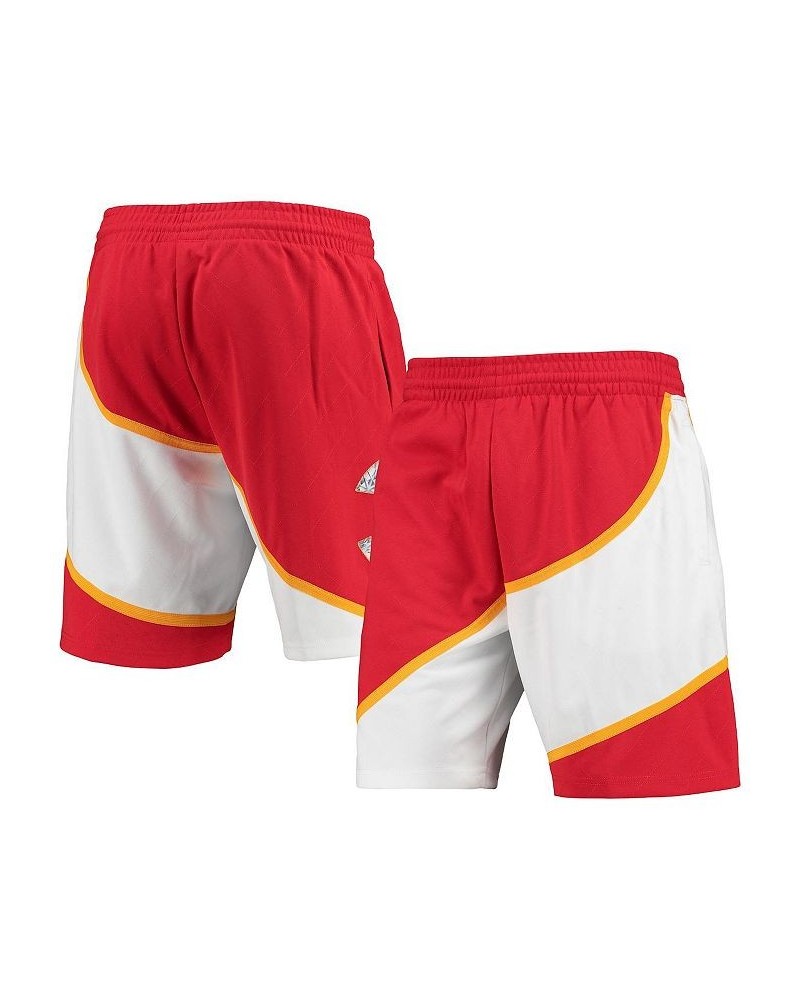 Men's Red Atlanta Hawks 1986 Hardwood Classics 75th Anniversary Swingman Shorts $69.70 Shorts