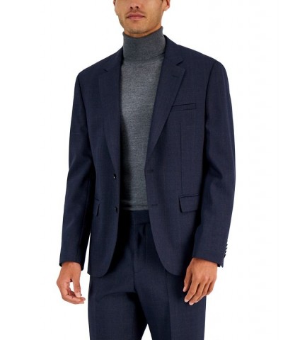 Men's Modern-Fit Wool Suit Jacket Blue $141.05 Suits