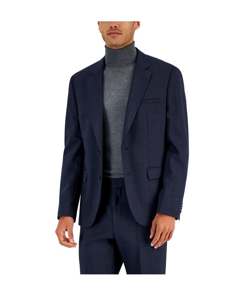 Men's Modern-Fit Wool Suit Jacket Blue $141.05 Suits