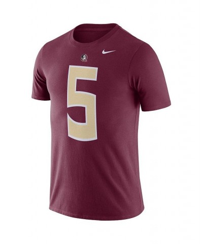 Men's Jameis Winston Garnet Florida State Seminoles Football Name & Number Performance T-shirt $18.00 T-Shirts