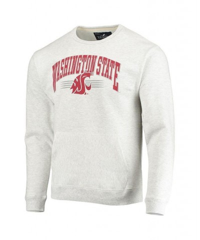 Men's Heathered Gray Washington State Cougars Upperclassman Pocket Pullover Sweatshirt $36.75 Sweatshirt