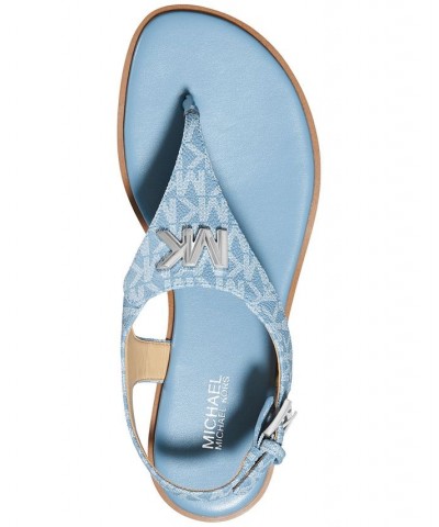 Women's Jilly Flat Sandals Blue $43.56 Shoes