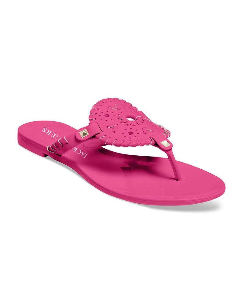 Women's Georgica Jelly Sandals Pink $25.80 Shoes