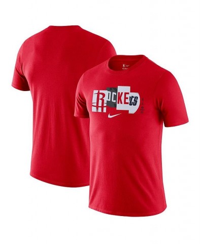 Men's Red Houston Rockets 2021/22 City Edition Essential Wordmark Collage T-shirt $19.07 T-Shirts