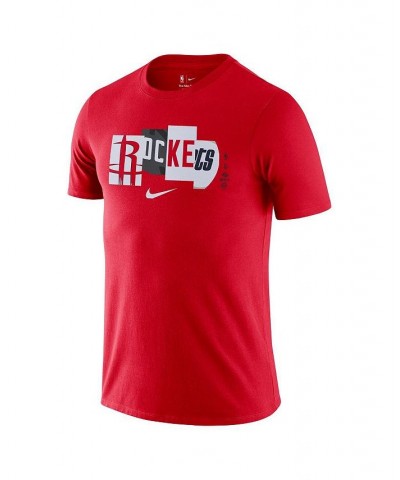 Men's Red Houston Rockets 2021/22 City Edition Essential Wordmark Collage T-shirt $19.07 T-Shirts