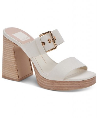 Women's Landry Buckle Detailed Platform Sandals PD01 $49.50 Shoes