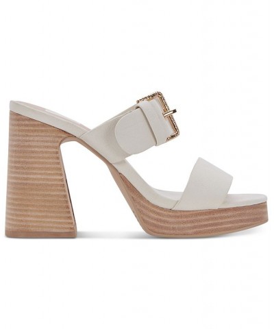 Women's Landry Buckle Detailed Platform Sandals PD01 $49.50 Shoes